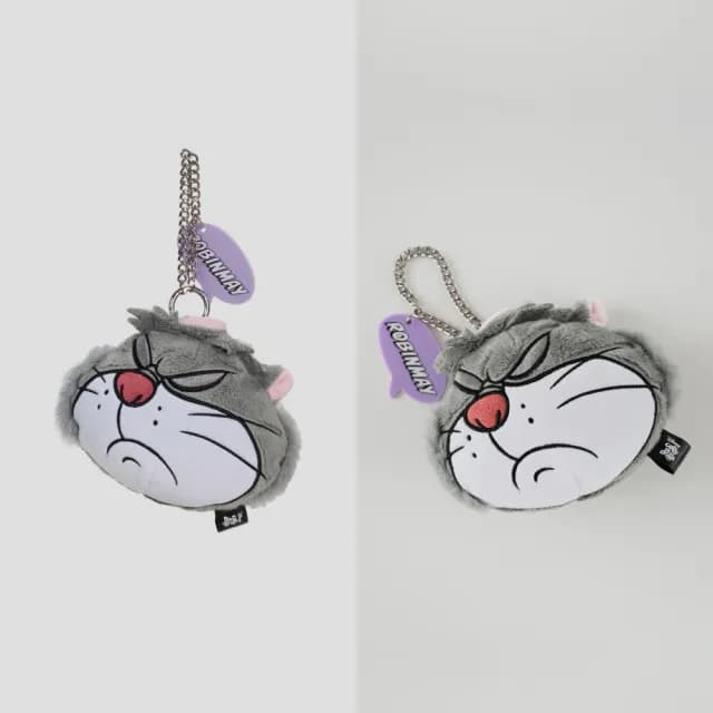 【ROBINMAY】迪士尼貓狗系列魯斯佛零錢包(雙11/拉鍊封口)