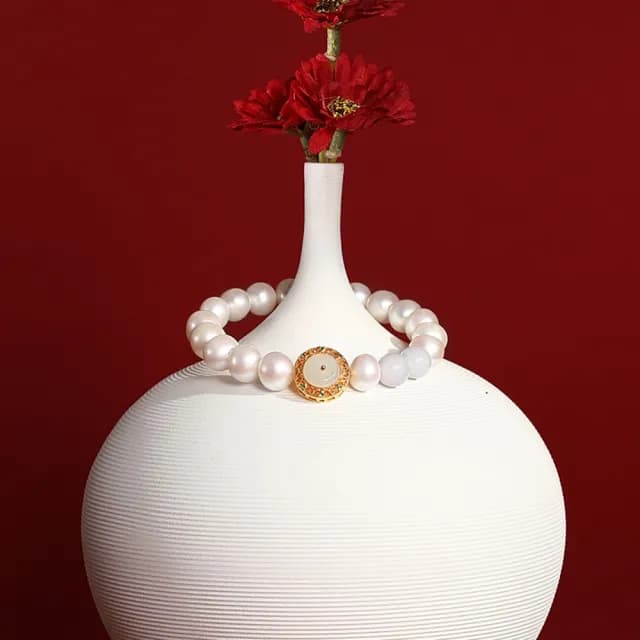 【巴黎精品】現貨+預購 珍珠手鍊玉石手串女手珠平安擋煞防小人轉運淨化招財開運(10mm翡翠圓珠琺瑯a1ha42)