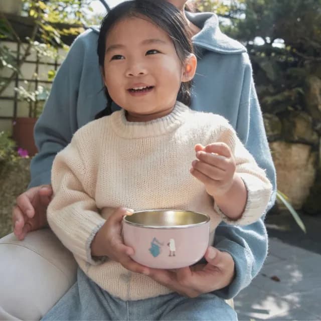 【Moek X Jesper】抗菌可微波不鏽鋼甜甜圈碗(三色碗 學習餐具 兒童餐具)