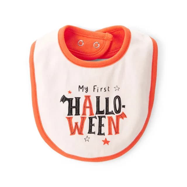 【Carter’s官方授權】甜甜小南瓜嬰兒圍兜(原廠公司貨 童裝)