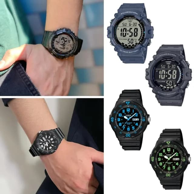 【CASIO 卡西歐】大錶面電子錶(AE-1500WH)