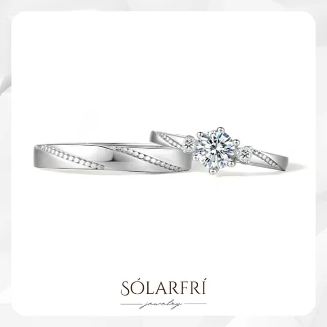 【SOLARFRi】多款 閃耀浪漫對戒指｜可調整戒圍大小附品牌禮盒(情侶女友老婆情人生日紀念日禮物)