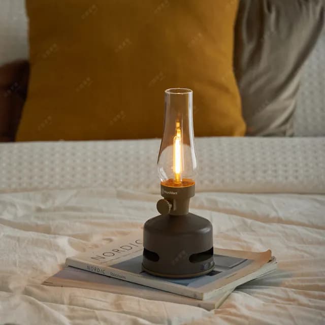 【日本MoriMori】LED Lantern Speaker 煤油燈藍牙音響 S2(五色任選)