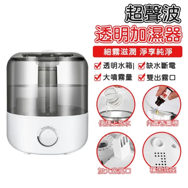 【Loha 樂活家】超聲波加濕器(大霧量 水氧機 水霧機 噴霧機 桌上型加濕器 大容量霧化器)