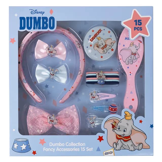 【Disney 迪士尼】裝扮髮飾15件套裝(兒童髮飾 女孩禮物 公主造型 生日禮物)