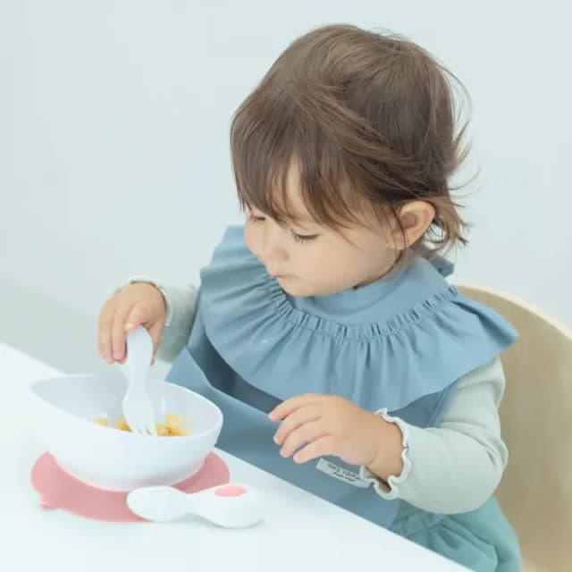 【Doddl】英國人體工學秒拾餐具 - 兒童學習餐具 3 件組(新色 乾燥玫瑰粉)