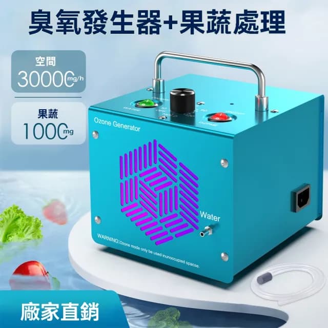 【Felsted 菲仕德】臭氧機 30g臭氧發生器 蔬果清潔機(殺菌臭氧機 空气淨化器 除菌祛農殘 除異味 除甲醛)