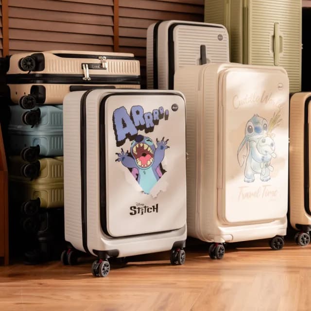 【DoriSuitcase】PRO系列 24吋前開式行李箱/胖胖箱 極o能裝 迪士尼 朵莉絲Doris(多色任選)