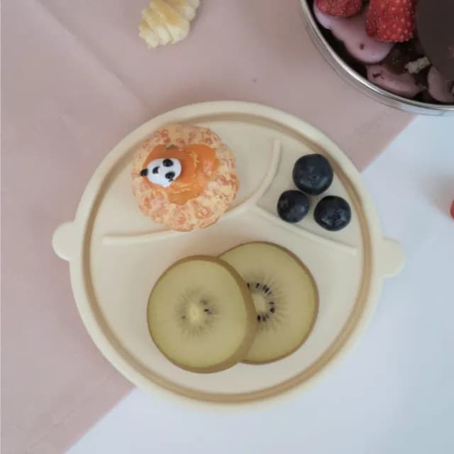 【Moek X Jesper】不鏽鋼/矽膠碗蓋(餐碗 三色碗 學習餐具 兒童餐具)