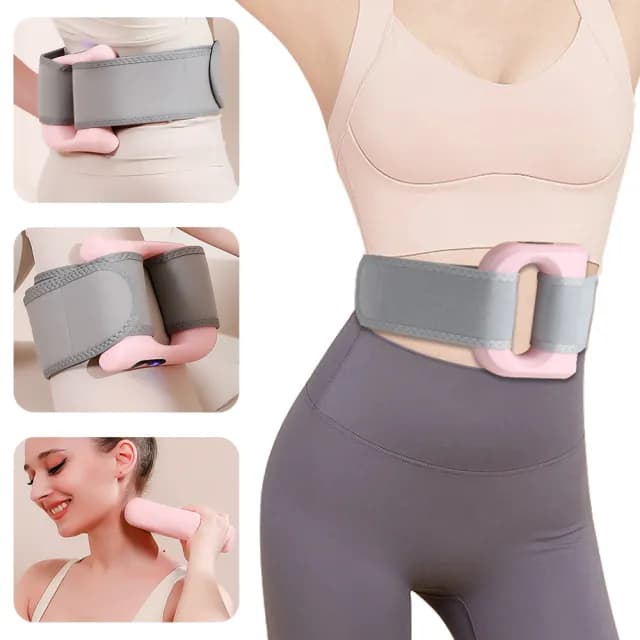 【伊德萊斯】多功能自動筋膜環 5檔震動按摩儀 按摩甩脂 附專用腰帶(全身通用 深度舒緩 直擊筋膜 交換禮物)