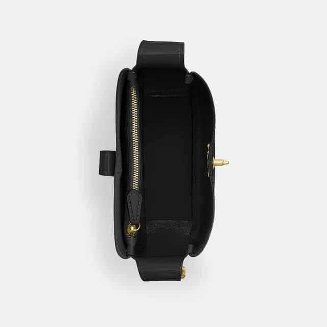 【COACH】蔻馳官方直營 HADLEY迷你斜背手袋 斜背包 側背包 斜挎包-SV/黑色(CCE15)