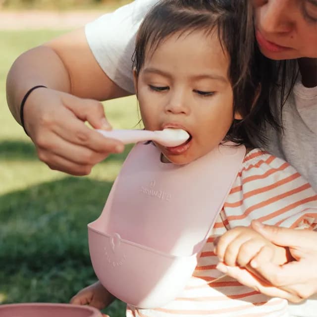 【Miniware官方直營】矽膠圍兜單入(兒童學習矽膠餐具)