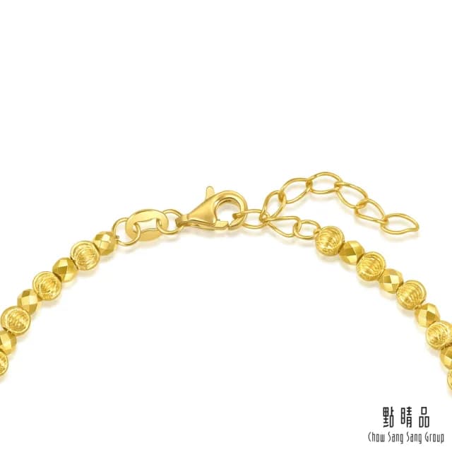 【點睛品】網路獨家款 金閃泡泡 黃金手鍊_計價黃金