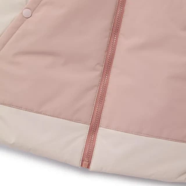 【GIORDANO 佐丹奴】童裝拼色大口袋連帽背心(81 木槿粉紅X啞粉紅)