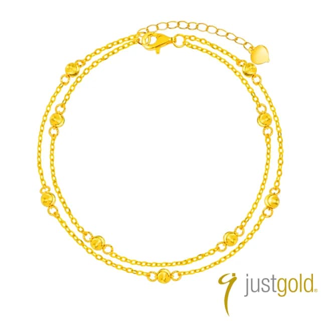 【Just Gold 鎮金店】緣圈 黃金手鍊(網路限定)