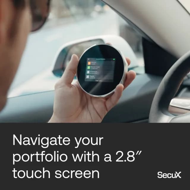 【SecuX 安瀚科技】V20 加密貨幣硬體錢包