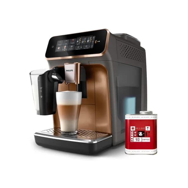 【Philips 飛利浦】LatteGo 雙溫萃取全自動義式咖啡機 經典銀 /香檳金★ 雙11限定！送93精品咖啡豆(EP3347)