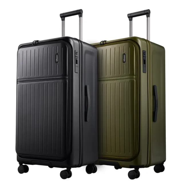 【cctogo】立可開煞車旅箱(30+30吋行李箱、旅行箱、拉鍊箱、剎車、充電、PC、91開)