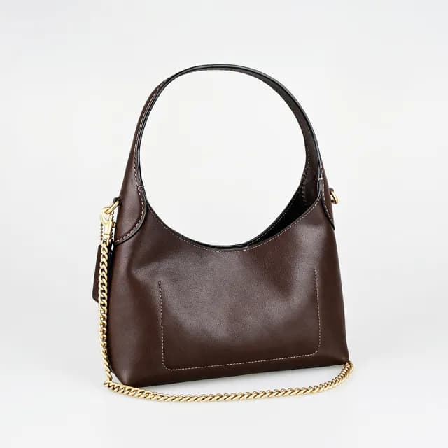 【COACH】COACH BROOKLYN 23 肩背手提手袋/斜背鏈條包(小/楓葉褐)