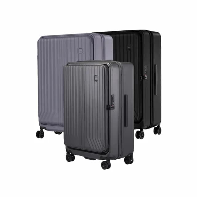 【AOU 微笑旅行】旅行逸遠第二代系列27吋 前開式旅行箱 可擴充行李箱 防爆拉鍊(前開上掀式可擴充行李箱)