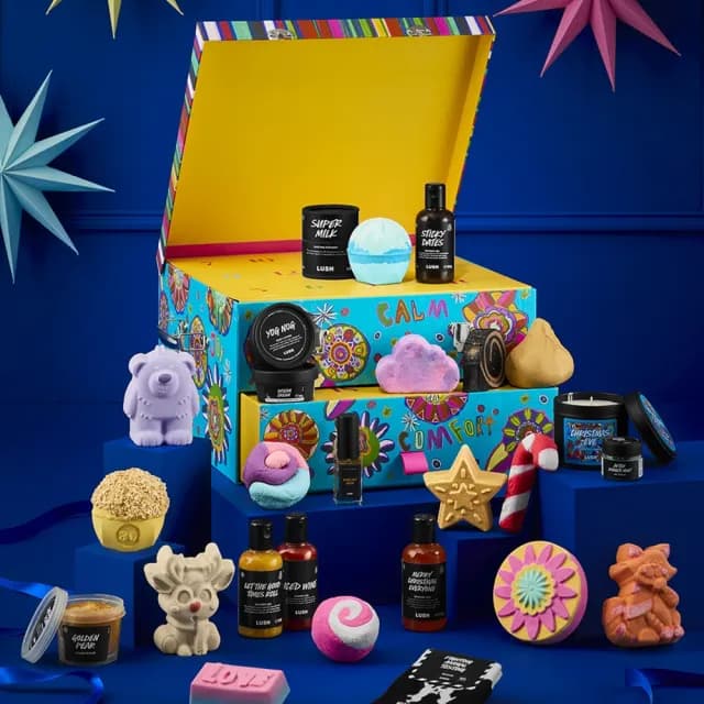 【LUSH 嵐舒】聖誕月曆禮盒 沐浴泡澡禮盒(倒數月曆/聖誕禮盒/交換禮物/果香/花香/甜香/清新)