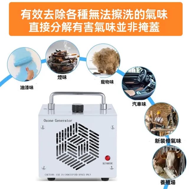 【Felsted 菲仕德】臭氧機 60g臭氧發生器 臭氧消毒機 空氣淨化器(臭氧空氣淨化 新房裝修除甲醛 去異味)