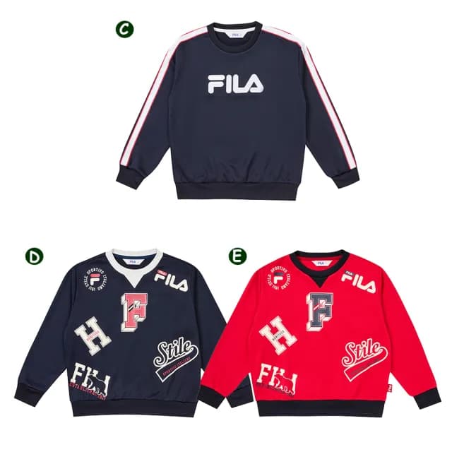 【FILA官方直營】KIDS 童裝 男童/女童 童長袖圓領上衣(任選)