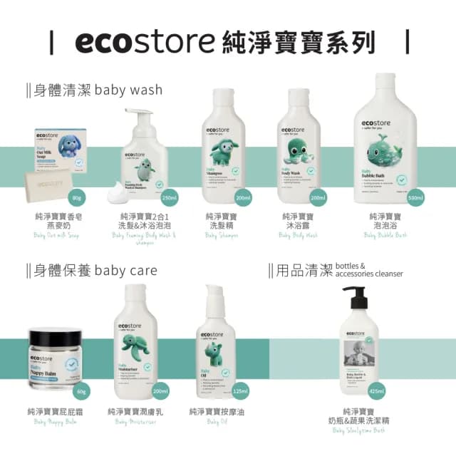 【ecostore 宜可誠】奶瓶蔬果清潔劑-純淨無香425mlx2(蔬果清潔/餐具清潔/奶瓶清潔/無有害化學添加)
