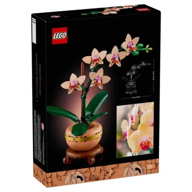 【LEGO 樂高】10343 迷你蘭花(迷你蘭花 居家擺設 花藝植栽 節慶禮物 玩具模型 情人節禮物)