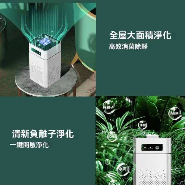 【Felsted 菲仕德】空氣淨化器 空氣清淨機 負離子消毒機(家用淨化器 除甲醛/除菌/除臭/消毒 附贈濾芯)