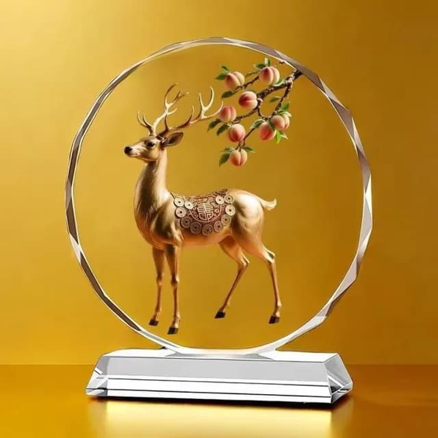 【Loha 樂活家】水晶擺件裝飾品-小號20*22CM(擺飾 擺臺 喬遷禮品 內雕水晶擺件 生肖吉祥物擺件 開運擺件)