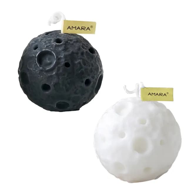 【AMARA】月光之滴系列蠟燭(香氛蠟燭 居家香氛 月球 生日 聖誕 交換 情人節禮物)