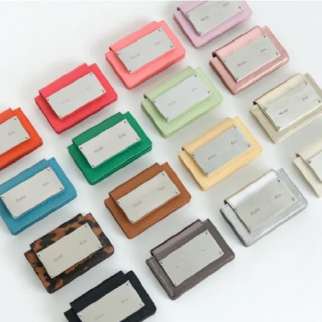 【MATIN KIM】官方旗艦 經典鐵牌風琴皮夾 卡夾(多款任選)