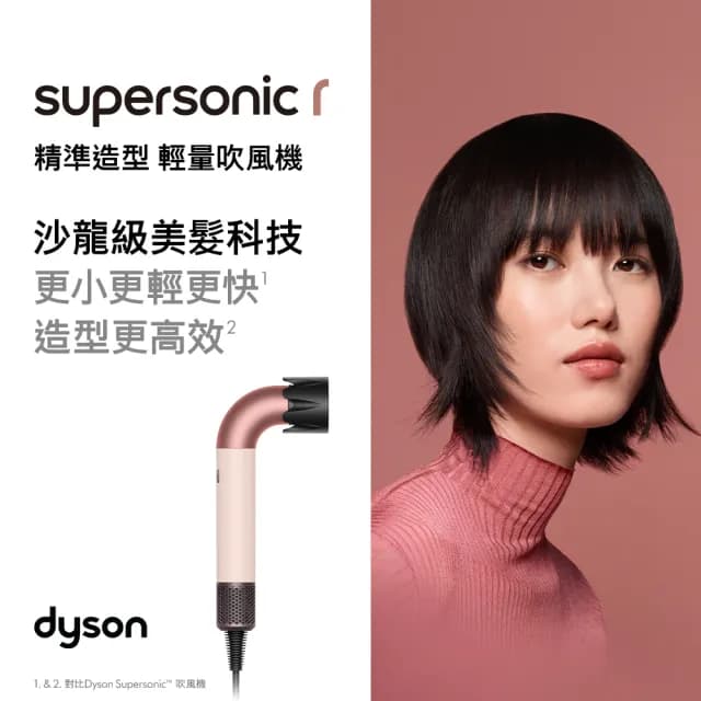 【dyson 戴森】HD17 Supersonic r 精準造型 輕量吹風機(雲霧紫)