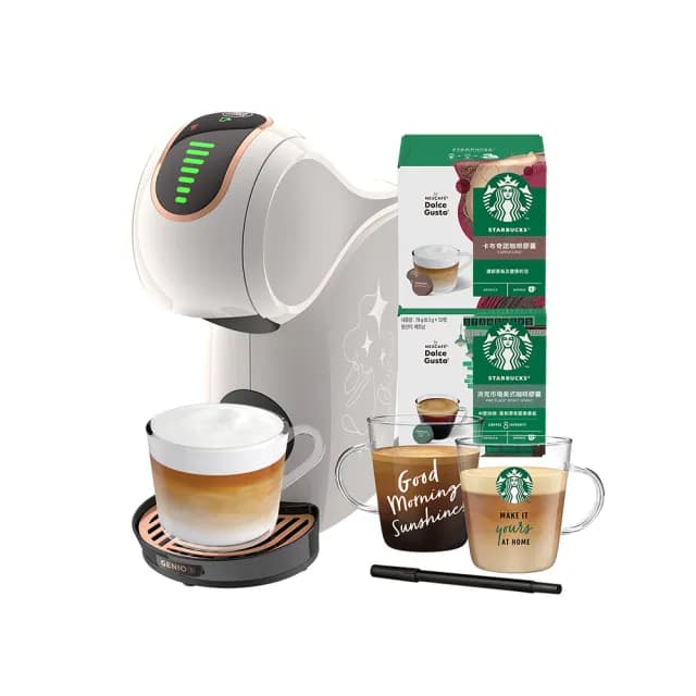【NESCAFE Dolce Gusto】雀巢多趣酷思膠囊咖啡機 Genio S Share小精靈咖啡機 雲霧奶油白(限量新色上市)