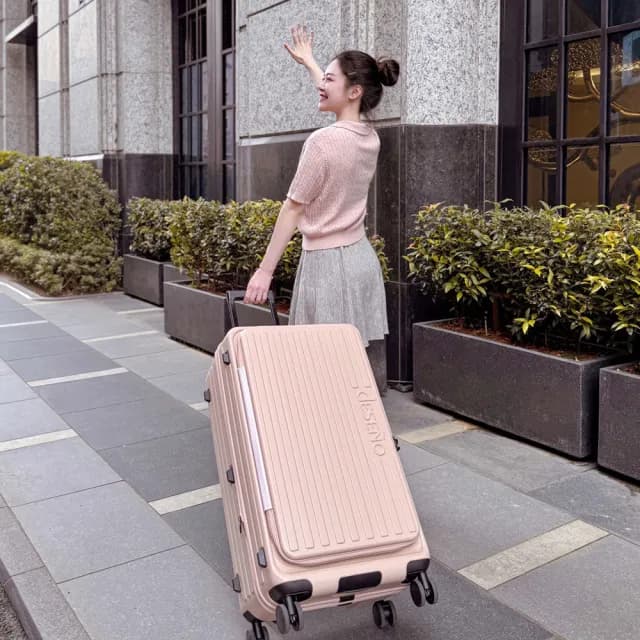 【Deseno 笛森諾】特洛伊PRO 29.5吋真空壓縮｜前開式煞車行李箱(多色任選_含真空壓縮機)