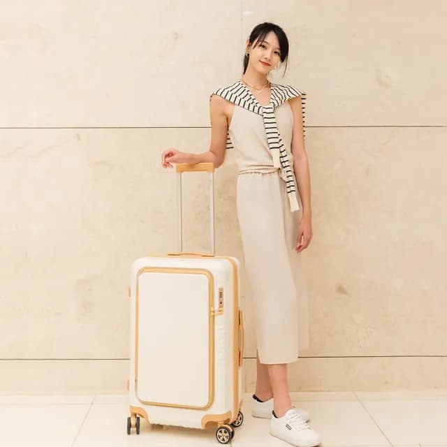 【Deseno 笛森諾】尊爵傳奇V-29吋前開式行李箱/拉鍊箱/可擴充(多色任選-建議加購專屬箱套)