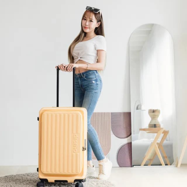 【Deseno 笛森諾】特洛伊PRO29.5吋真空壓縮｜前開式煞車行李箱(多色任選_不含真空壓縮機)