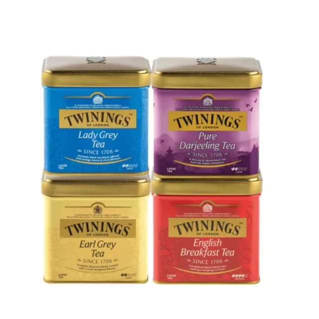 【Twinings 唐寧茶】散裝茶葉 100gx1罐(仕女伯爵/英倫早餐/歐式大吉嶺/皇家伯爵)