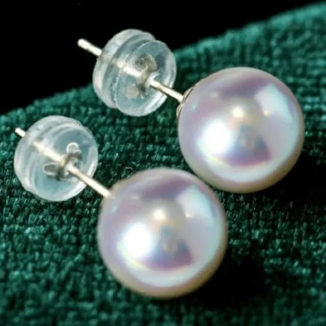 【La Corser】9-9.4mm 日本 Akoya 海水珍珠 簡約百搭素釘 耳釘 18K金 天女級 耳環 耳飾