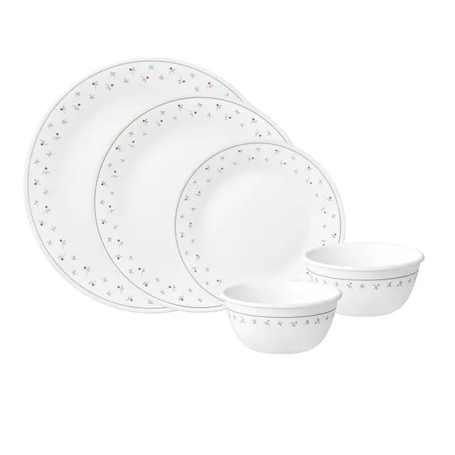 【CorelleBrands 康寧餐具】雙11限定-5件式餐盤組-多花色任選(加碼贈筷子+6吋/8吋微波蓋兩入組)