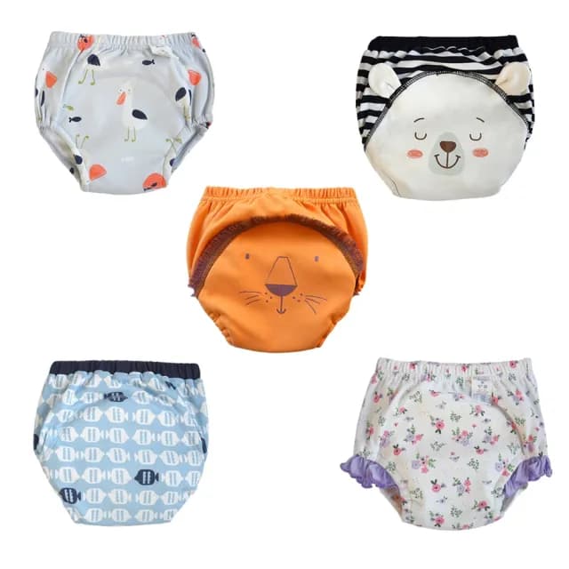 【橘魔法】可愛動物純棉4層防漏防水學習褲 (尿布褲 內褲 屁屁褲 戒尿布 小童 男童 女童 童裝)