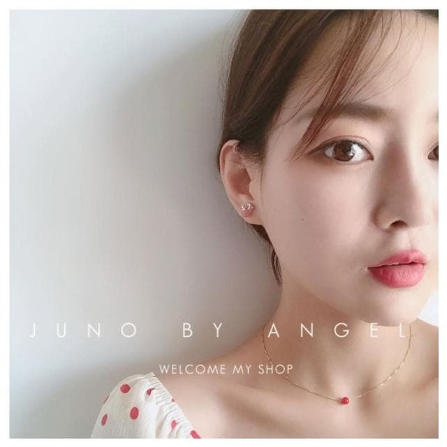 【HaNA 梨花】韓國極簡．俏皮可愛小鹿角耳環紅色草莓晶耳環