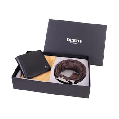 【Derby】皮帶皮夾禮盒組 父親節禮物