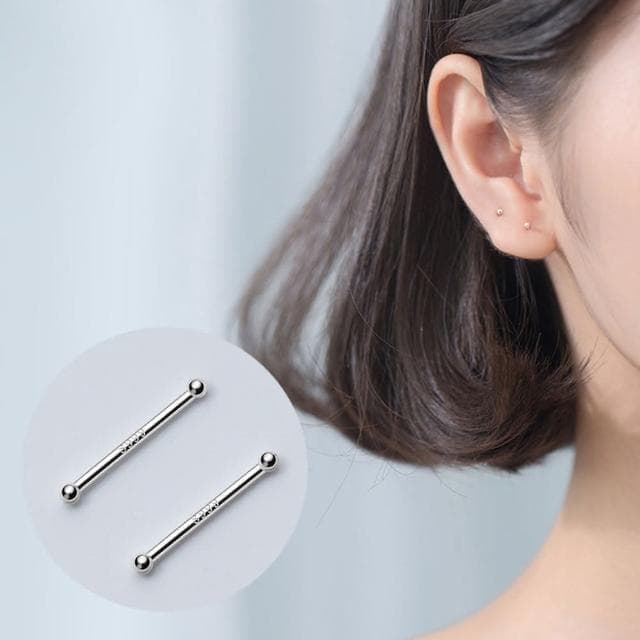 【HaNA 梨花】防耳洞密合足銀養耳棒2根入耳針不過敏