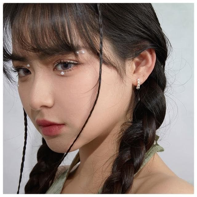 【HaNA 梨花】韓國甜美小菊女孩．圈圈耳環