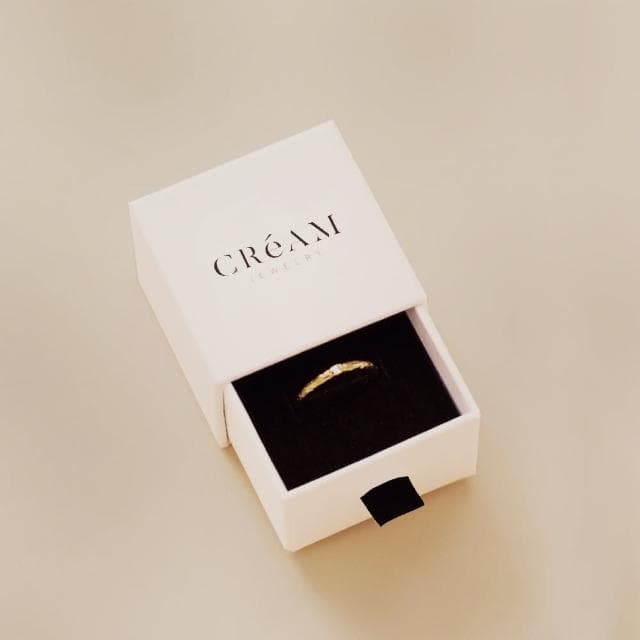 【CReAM】Flo歐美簡約纖細簡約鍍18K金色鍍18K玫瑰金色戒指(新年 過年 送禮 禮物)