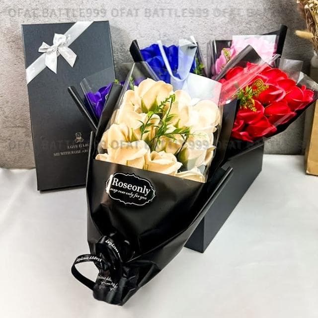 台灣現貨 香皂花束 母親節花束 畢業禮物 永生花 情人節禮物  仿真花 玫瑰花 教師節禮物 交換禮物 HW42