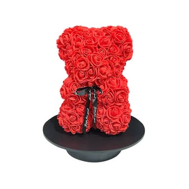 【求婚聖品 永生花玫瑰熊熊】告白 Rose組成的熊娃娃(燈串 禮盒 送禮最浪漫 情人節禮物 表達愛意 女朋友)