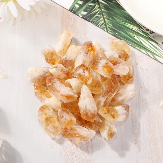 【巴西黃水晶花】打造優雅磁場 天然的美麗礦石礦晶(送禮 入厝禮 店內 居家 擺飾 開運 招財 祈福)